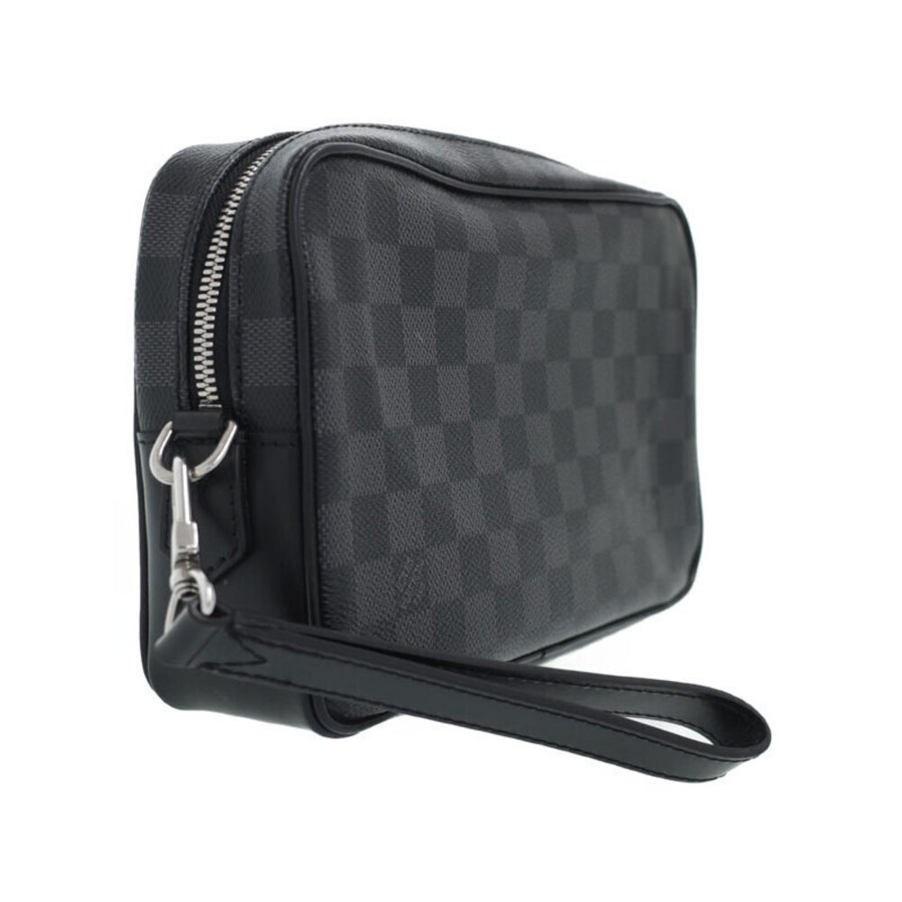 Louis Vuitton Black Pochette Shoulder Damier Kasai Graphite Bag